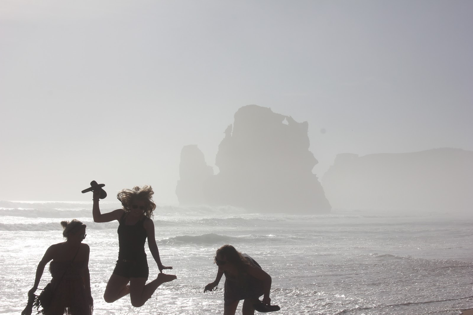 Strand Silhouetten Neuseeland